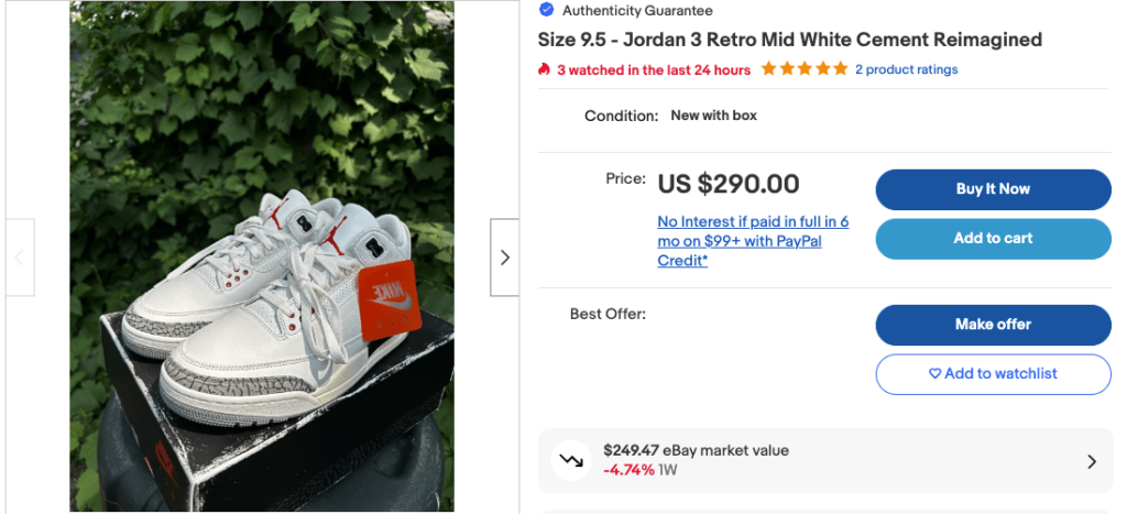 eBay content marketing example