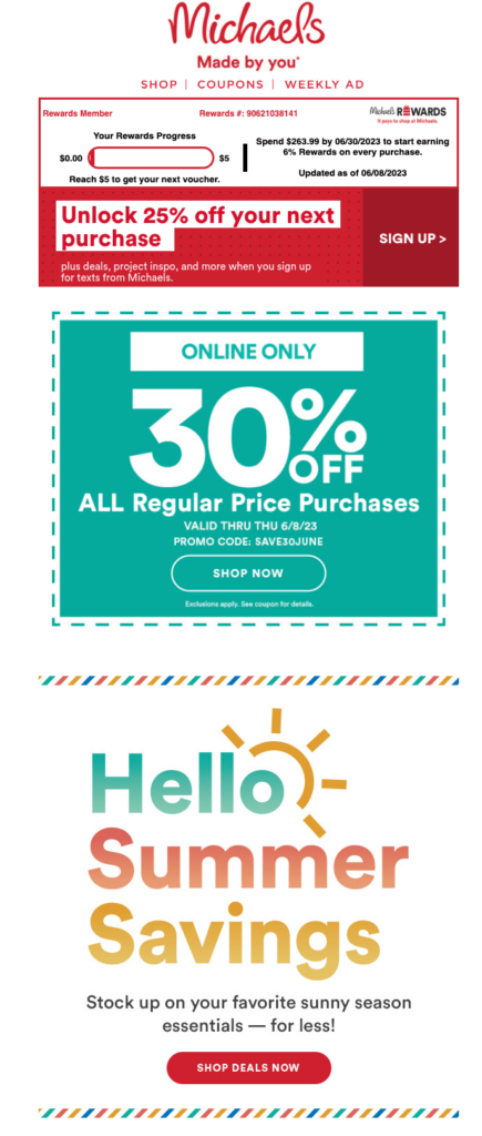 seasonal sale email ecommerce example